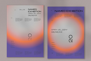 Purple and Orange Gradient Poster, a Poster Template by wavebreak