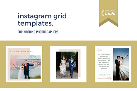 30 Instagram templates: weddings