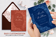 Rose Wedding Invitation Sets, a Print Template by Shwet Art (Thumbnail 5 of 7)