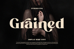 Grained Display Serif Font, a Serif Font by Eternity Studio
