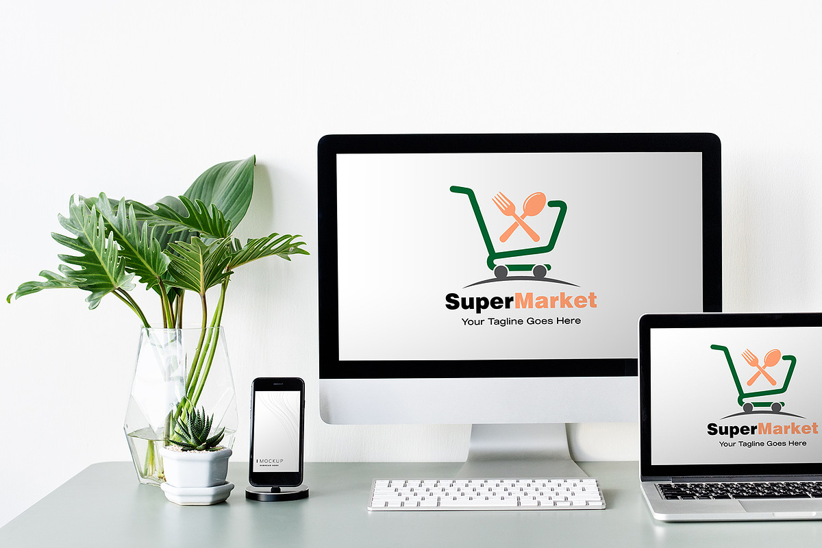 Super Market Logo Design Template preview 6