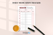 Printable Daily Medication Tracker, a Stationery Template by Snapybiz (Thumbnail 6 of 10)