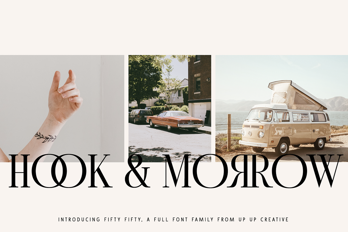 Fifty Fifty Complete Family, a Serif Font by Up Up Creative (Photo 6 of 15)