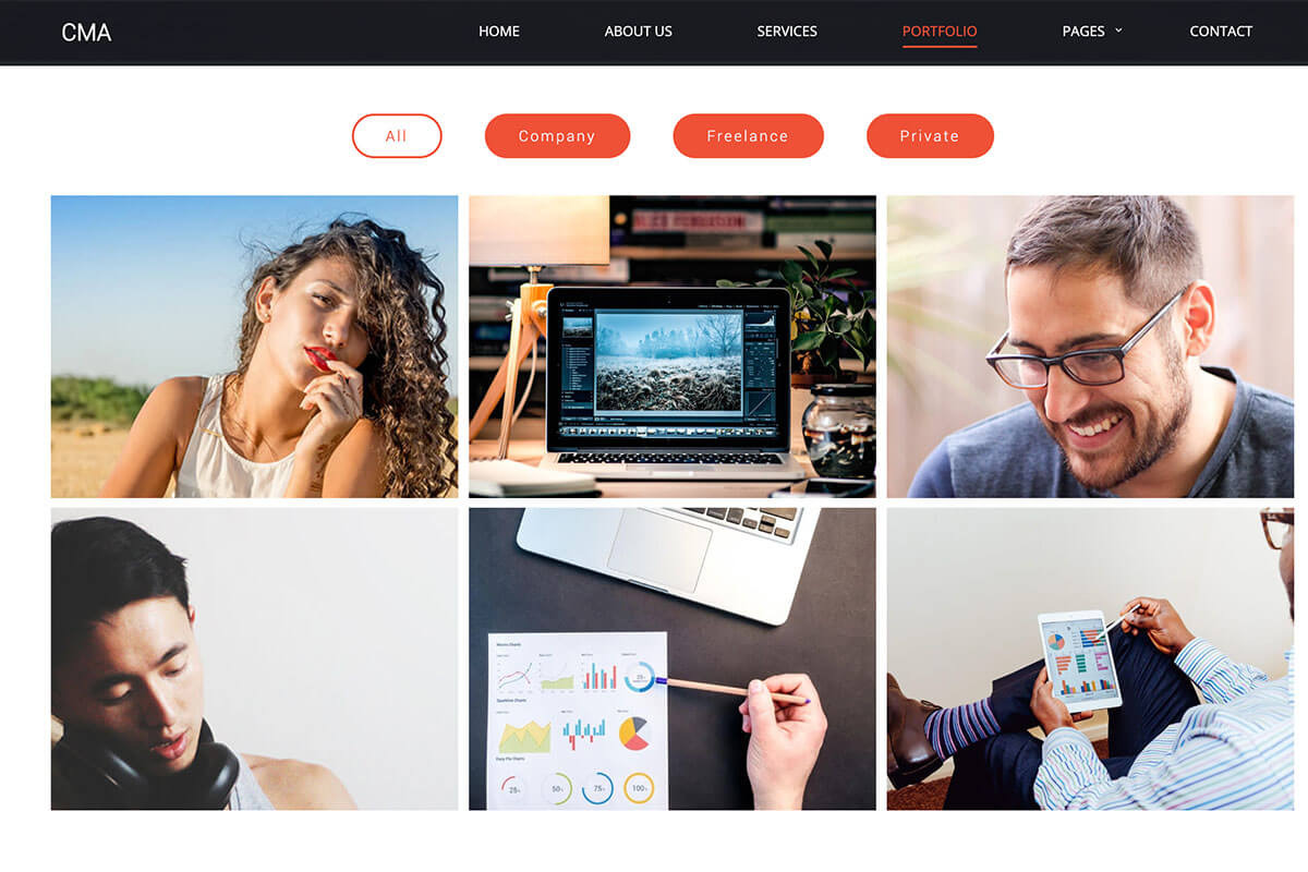 CMA – Consulting & Marketing Agency, a WordPress Template by FlyTemplates.com (Photo 4 of 7)