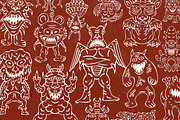 Medieval Monsters Vol 2, a Decorative Illustration by Tekuni (Thumbnail 2 of 14)
