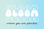 SPRING STACKED Retro Display Font, a Sans Serif Font by Blush Font Co. (Thumbnail 3 of 5)