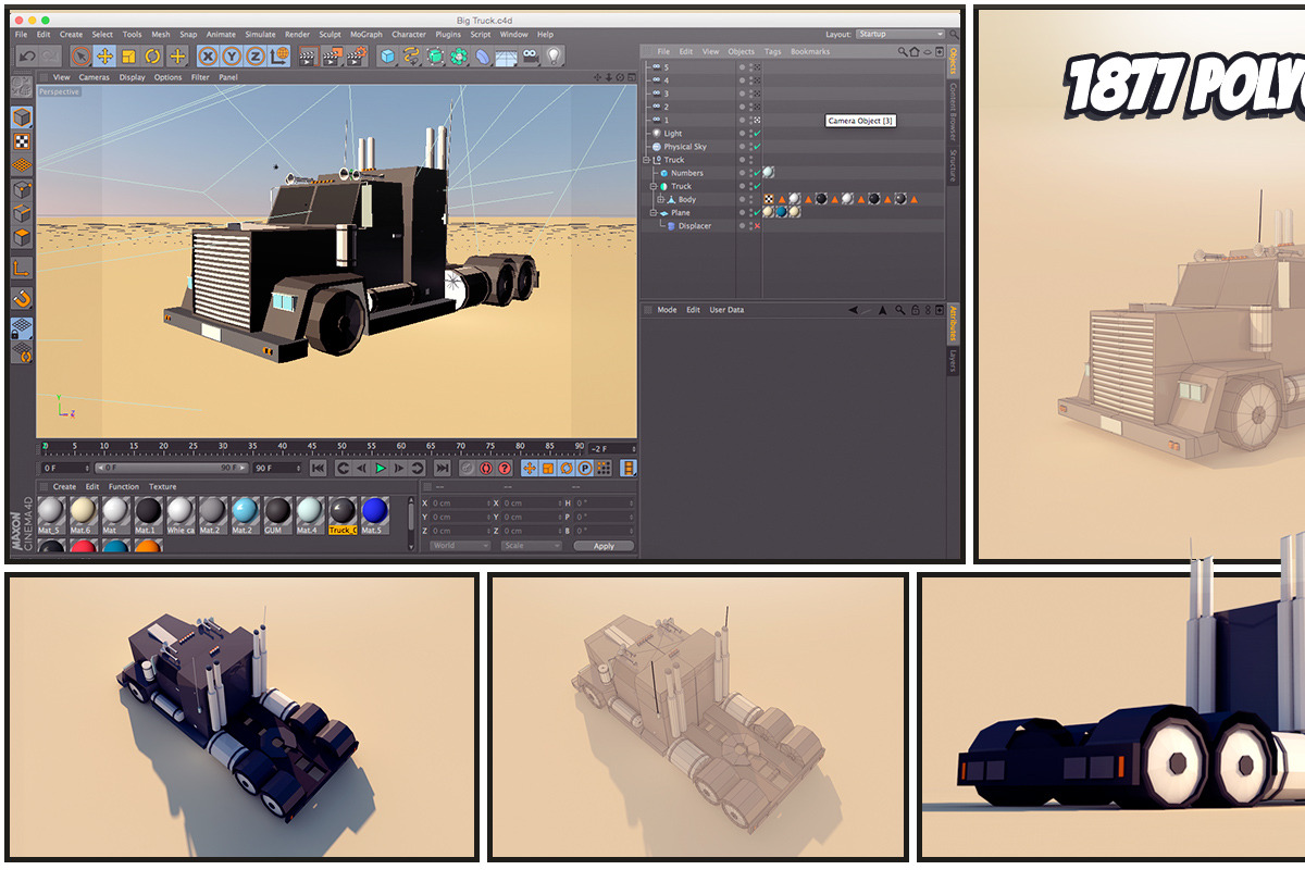 Ultimate Low Poly City Cars Pack 1, a Cars & Vehicle 3D Model by Anton Moek (Photo 5 of 18)