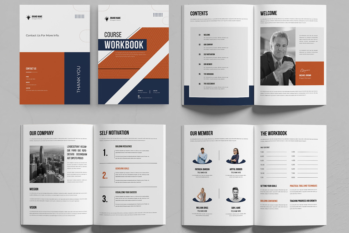 Course Workbook Template, a Brochure Template by MightyDesign (Photo 2 of 6)