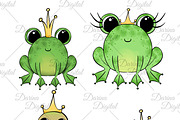 Frog clipart, an Animal Illustration by DarinaDigital (Thumbnail 5 of 6)