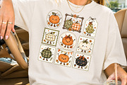 Kawaii Fall Pumpkin Sublimation, a Seasonal Illustration by Rose Art (Thumbnail 2 of 4)