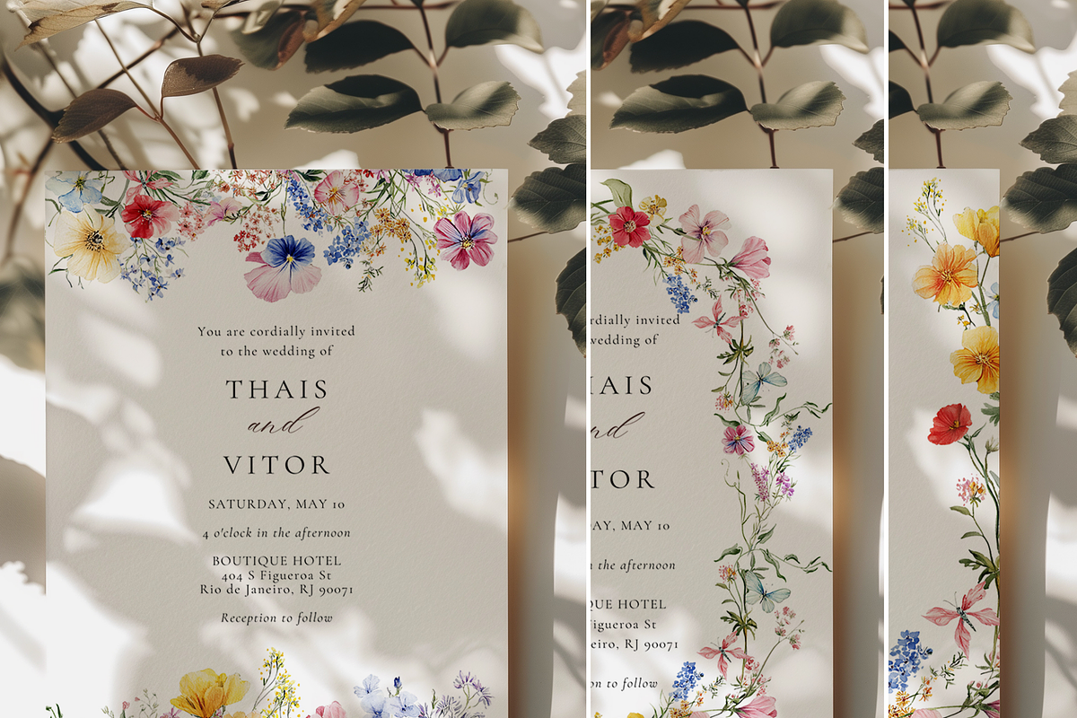 Whimsical Wildflowers - Watercolor, a Decorative Illustration by ThaismotaCreativeCo (Photo 4 of 9)