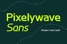 Pixelywave Sans Serif Modern Font