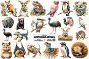 Australian Animals Clipart, an Illustration by Pixels.Craft (Thumbnail 1 of 6)