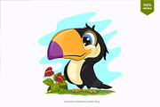 Set of cute cartoon animals_02, an Animal Illustration by KENO Mascots (Thumbnail 6 of 11)