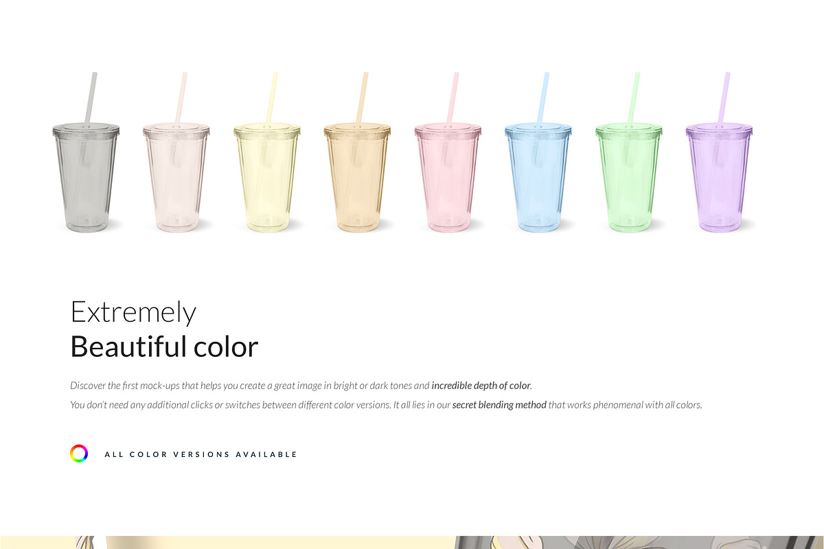 16 oz Acrylic Tumbler 10xMock-ups, a Packaging Mockup by Mocca Mockups Store (Photo 5 of 6)