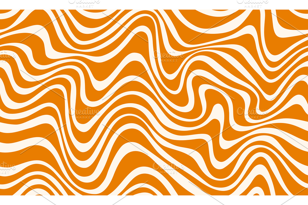 Wavy swirl caramel pattern, a Food Illustration by Buch&Bee