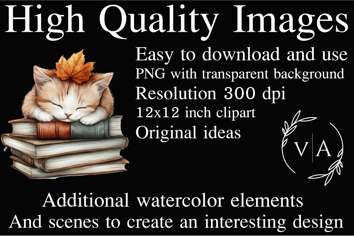 Cozy Fall Reading Clipart, an Illustration by Craft Nest (Photo 4 of 5)