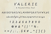 Valerie Handwritten Font, a Handwritten Font by Sense Library (Thumbnail 7 of 9)