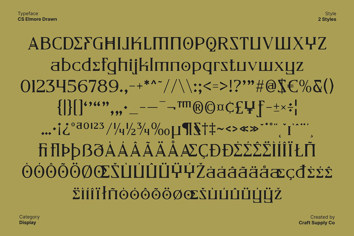 CS Elmore Drawn, a Serif Font by Craft Supply Co. (Photo 8 of 8)