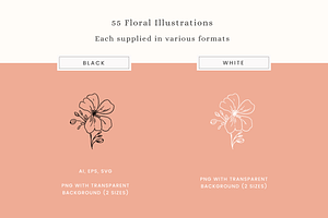 Floral Sketchbook Vectors