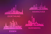 Germany Cities, an Illustration by Yulia (Thumbnail 2 of 4)