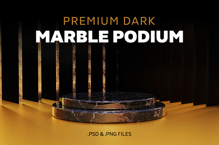 Dark Marble Premium Podium