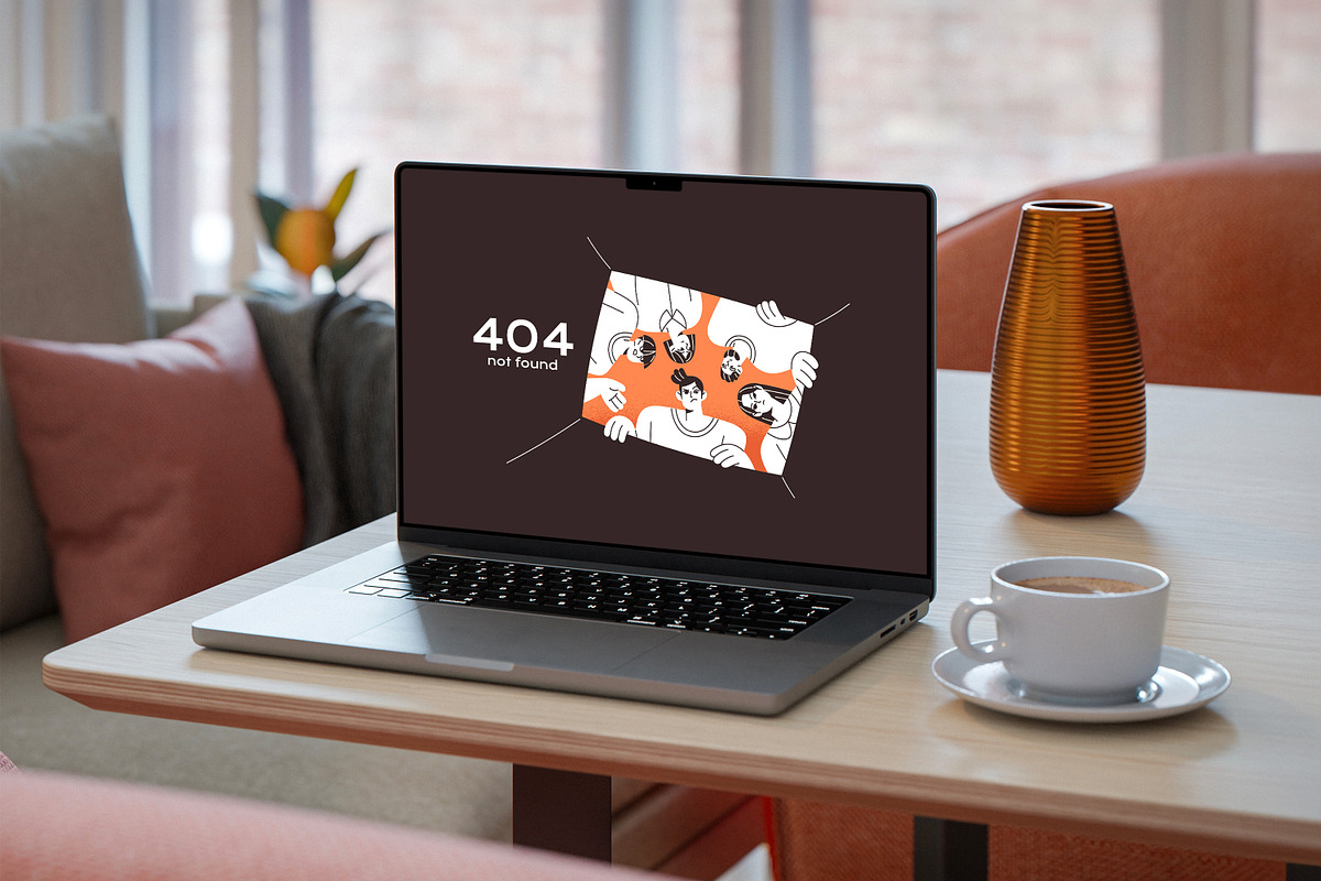 Error 404 concepts set, a Technology Illustration by PaperTrident (Photo 3 of 3)
