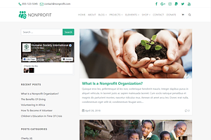 Nonprofit Charity WordPress Theme