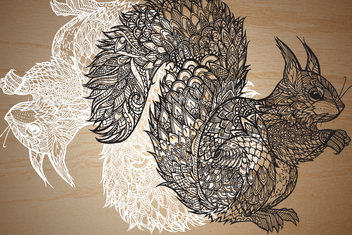 Ornate Squirrels, an Animal Illustration by Ferntale Art & Design (Photo 2 of 3)