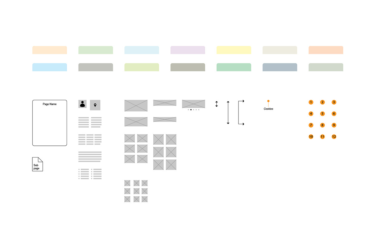 Website Visual Sitemap (Illustrator), a Templates & Theme by Kessens (Photo 4 of 6)