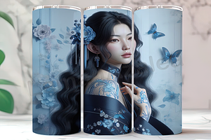 Geisha Beauty Asian Art Tumbler, an Arts & Entertainment Photo by LamanAzalea