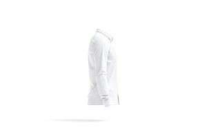 White Dress Men's Shirt 3D Model