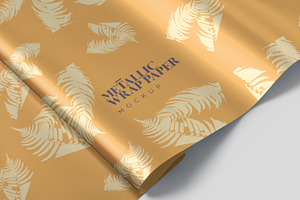 Metallic Wrap Paper Mockups