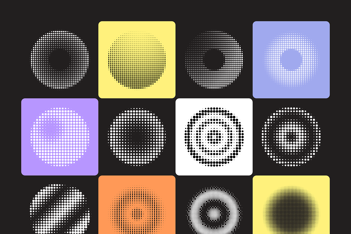 Radial Halftone Vectors, a Duotone Icon by Brickclay (Photo 5 of 7)