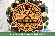 Wooden Dad's Garage Sign Lasercut 12, a Decorative Illustration by OTVEY DESIGN (Thumbnail 3 of 13)