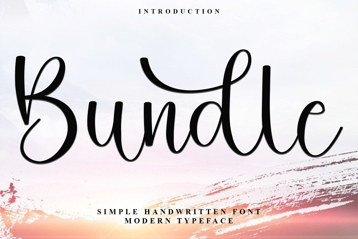 Bundle, a Handwritten Font by InermediaSTUDIO (Photo 1 of 9)