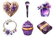 Purple Mother's Day Clipart, an Illustration by Dream Creation (Thumbnail 4 of 6)