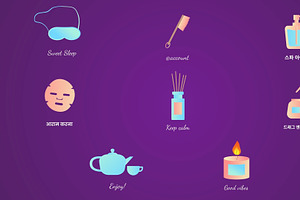 Spa Relaxing Icons DaVinci Resolve, a Templates & Theme by 2dfx