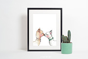 Llama Clipart Watercolor Llamas, an Animal Illustration by Maria B. Paints (Thumbnail 2 of 4)