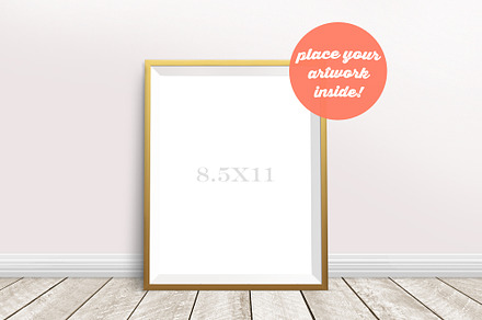 Golden Frame Mockup
