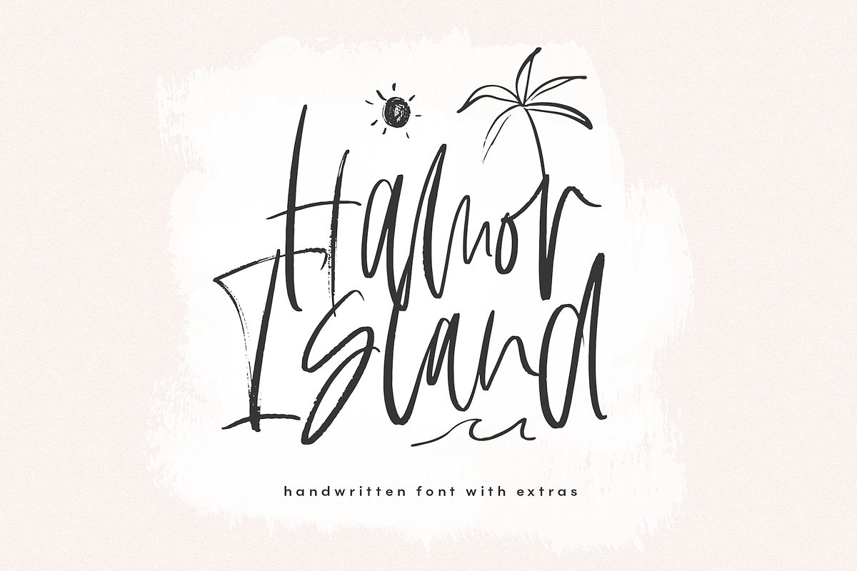 Hamor Island - Script Font & Extras