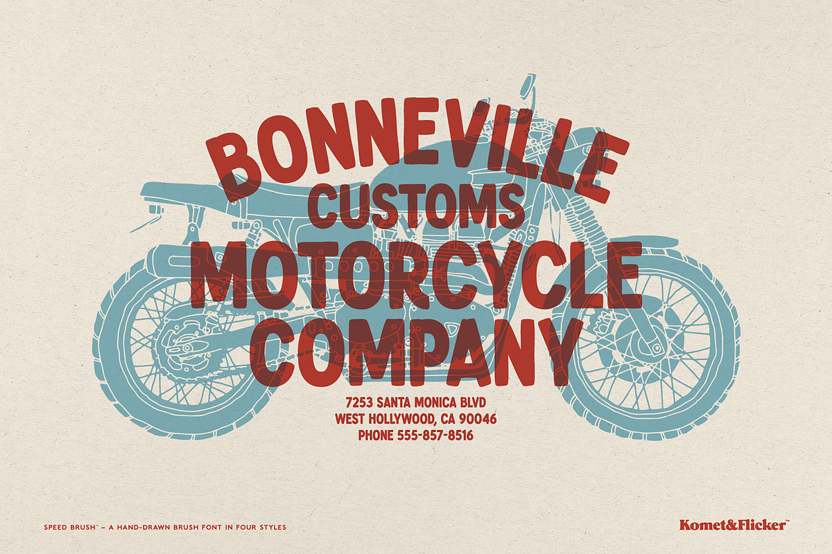 SPEED BRUSH, a Font by Komet & Flicker (Photo 3 of 15)