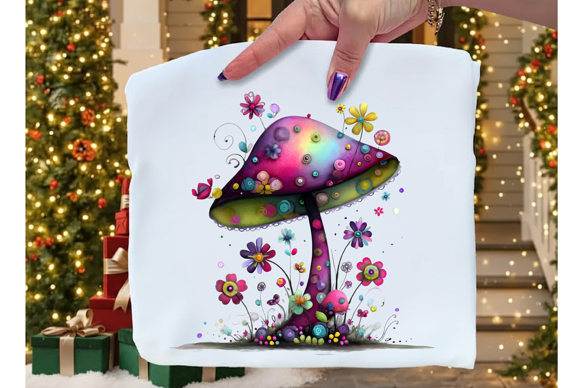 Whimsical Mushroom Clipart Bundle, an Illustration by Dream Creation (Photo 7 of 8)