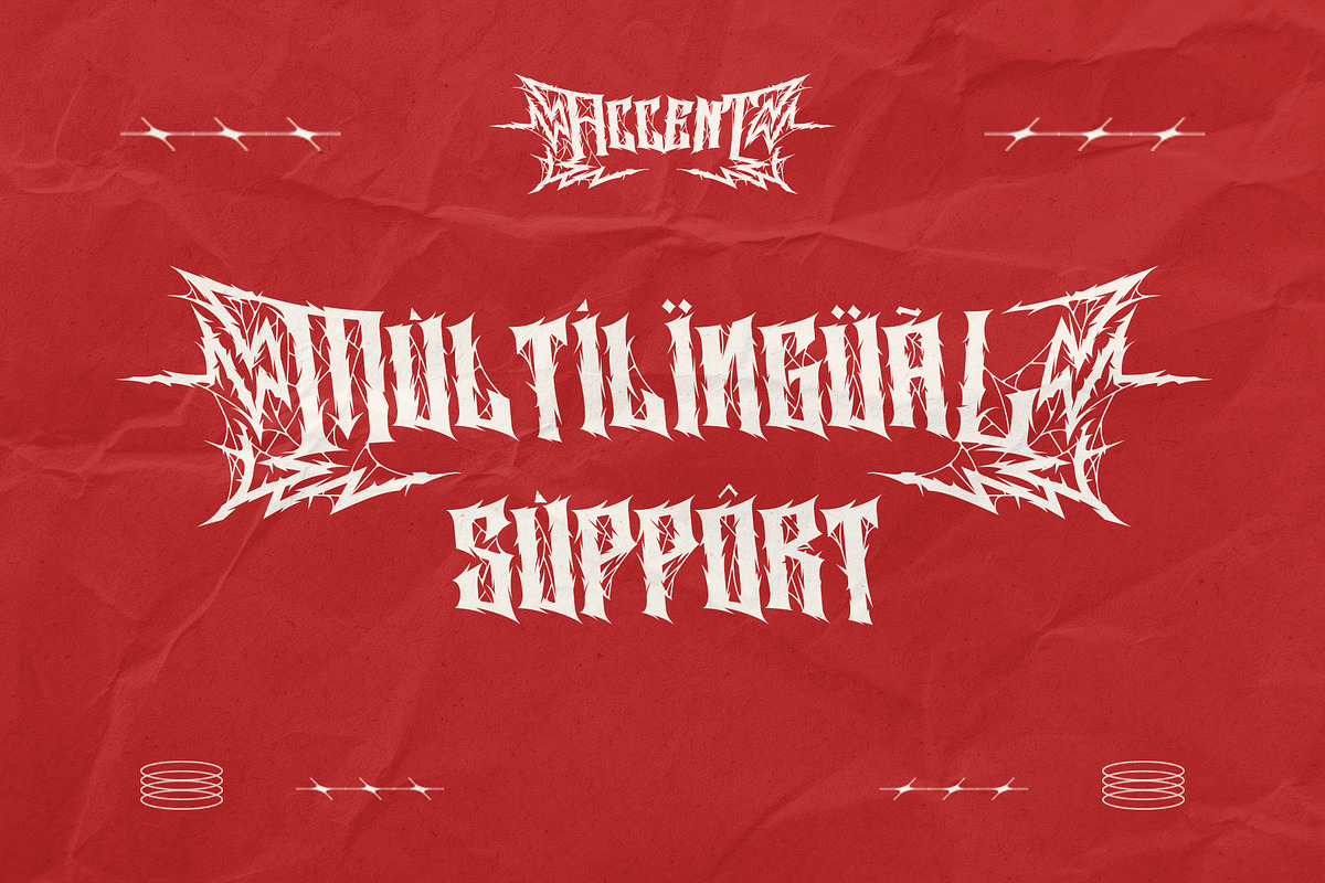Ravok – Heavy Metal Blackletter Font, a Blackletter Font by Letterara (Photo 14 of 15)
