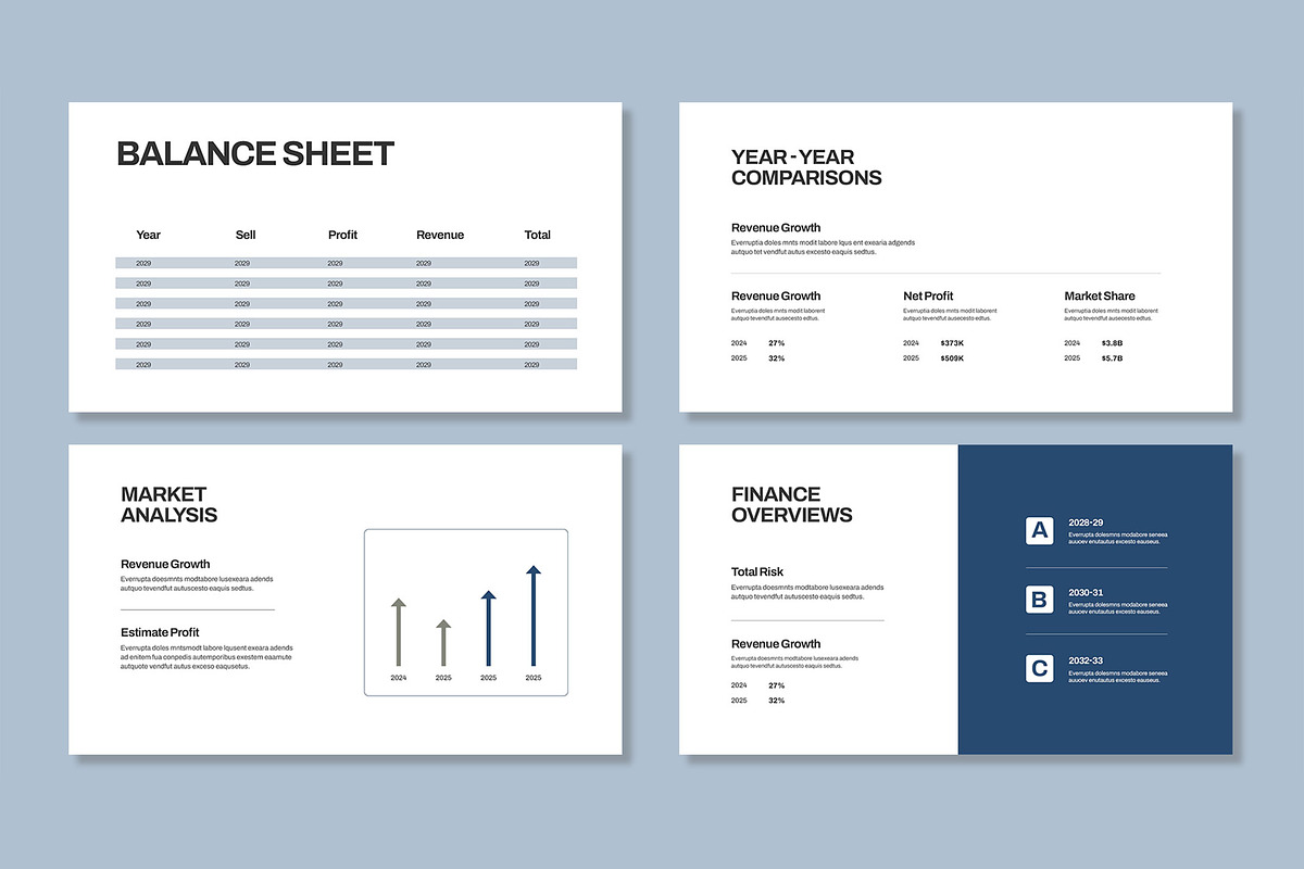 Annual Report Presentation Template, a Presentation Template by Mighty-Slide (Photo 4 of 6)