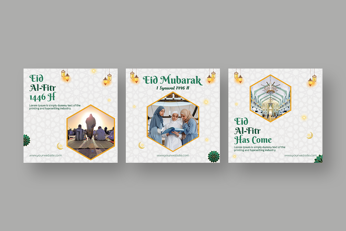 Eid Mubarak - Instagram Post, a Social Media Template by UnicodeID (Photo 4 of 4)