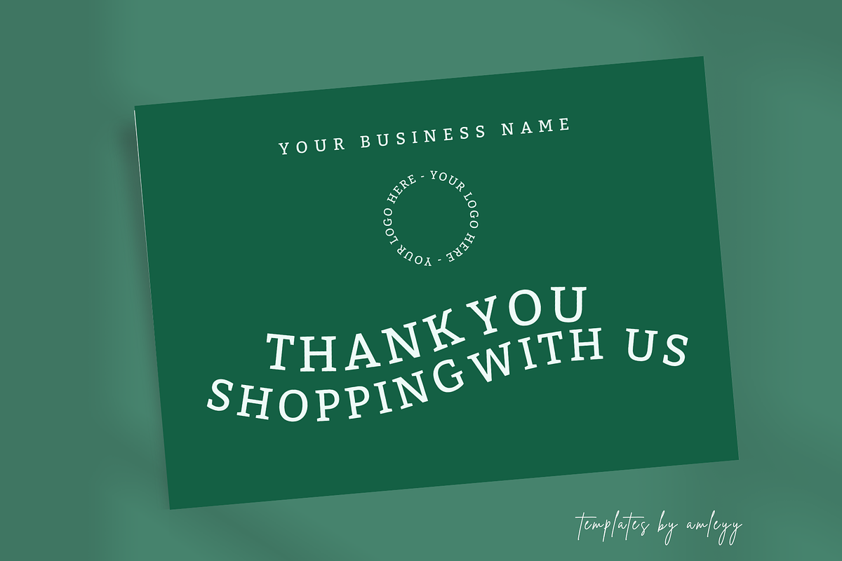 Pastel Thank You Card Template, a Card Template by Elegant_Studio44 (Photo 5 of 6)