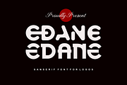 EDANE SANS SERIF FONT FOR LOGOS, a Sans Serif Font by Joko Setiono (Thumbnail 1 of 10)