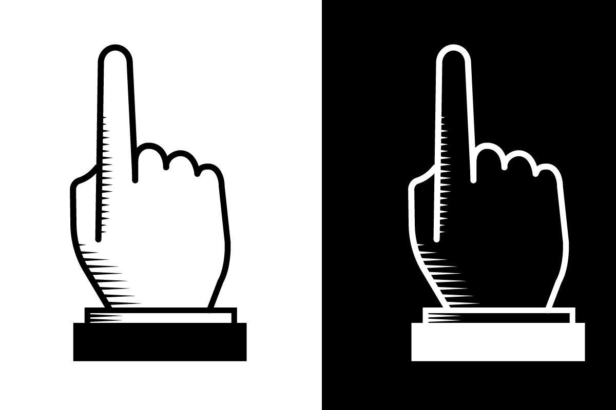 Hand Pointing Icon, an Icon by GDL