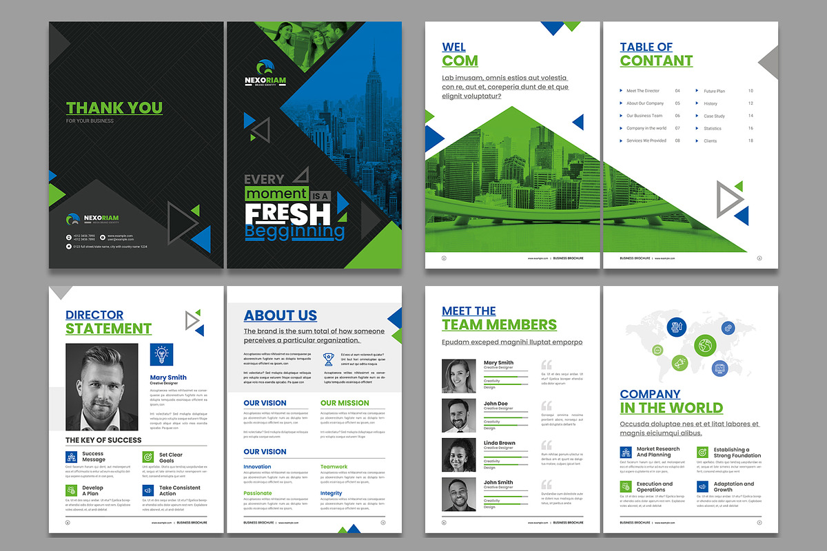 Corporate Business Brochure Layout, a Brochure Template by ContestDesign (Photo 3 of 4)